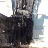 Victorian Mourning Dress Lace boho RitaNoTiara Southern Gothic Couture