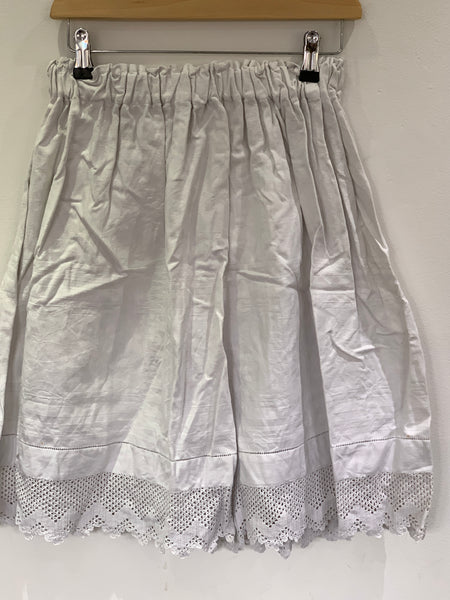 Ready to Ship White Etta Vintage Lace Skirt One Size