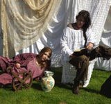 Stripe Patch Grunge Pants RitaNoTiara Southern Gothic Couture Boho 