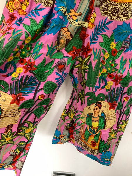 Ready to Ship Frida Kahlo Pink Pocket Pants