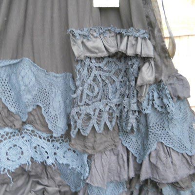 Etta maxi vintage lace skirt Cowgirl Rodeo Frill Gypsy Prairie boho