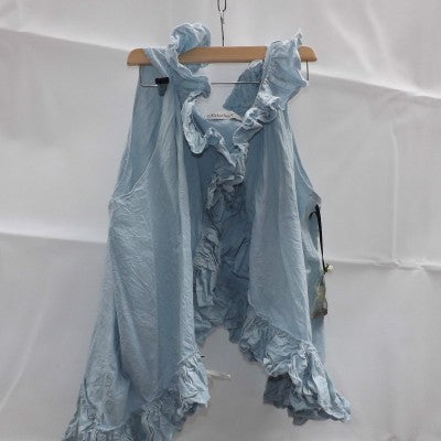 Cotton Waistcoat Vest asymmetric bohochic RitaNoTiara Southern Gothic