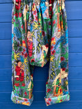Ready to Ship Frida Kahlo Grey Harem Pants