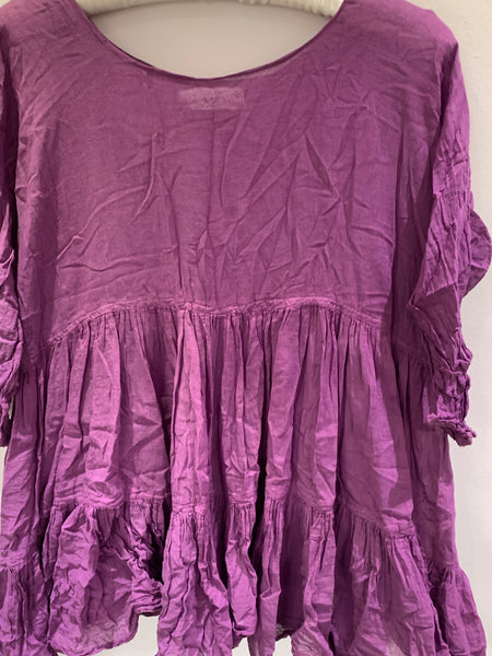 RitaNoTiara Romy Violet Tiered Top