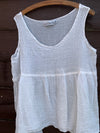 Ready to Ship One Size Ivory Penny Tank Top
