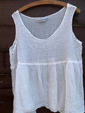 Ready to Ship One Size Ivory Penny Tank Top