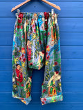 Ready to Ship Frida Kahlo Grey Harem Pants