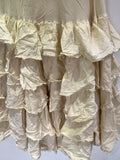 RitaNoTiara Cream Cotton Frill Skirt OOAK