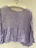 RitaNoTiara Lavender Cotton Frill Top