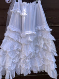 Ready to Ship White Etta Vintage Lace Skirt One Size