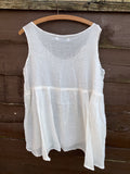 Ready to Ship One Size Ivory Penny Tank Top