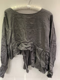 RitaNoTiara Grace Dark Grey Linen Jacket