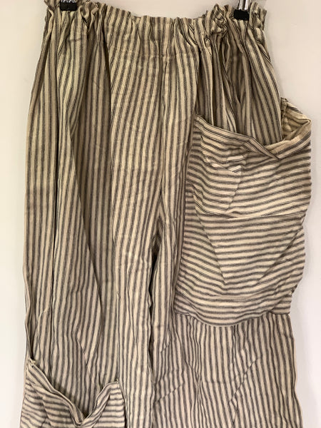 RitaNoTiara Cream Stripey Pirate Pocket Pants