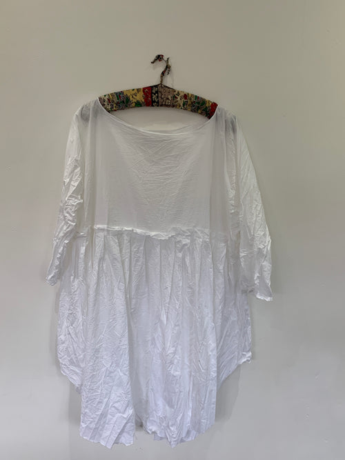 Ready to Ship May White Voile Dress One Size