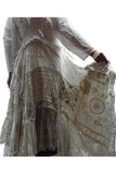 RitaNoTiara antique lace Southern Gothic Wedding Dress couture OOAK