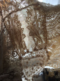 RitaNoTiara antique lace Southern Gothic Wedding Dress couture OOAK