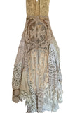RitaNoTiara antique lace Southern Gothic Wedding Dress couture OOAK