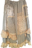 Stripe Patch Grunge Pants RitaNoTiara Southern Gothic Couture Boho 
