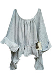 Artist Ticking Stripe Shirt RitaNoTiara Southern Gothic Couture Boho